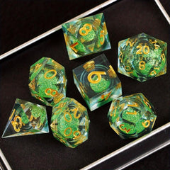 Resin Dice 7 Sets Box Sharp Dice Game Accessories
