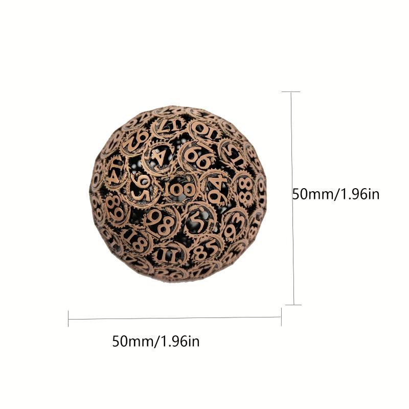 Metal Dragon Hollow D100 Dice for RPG Board Game
