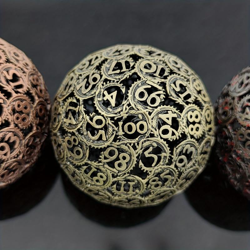 Metal Dragon Hollow D100 Dice for RPG Board Game