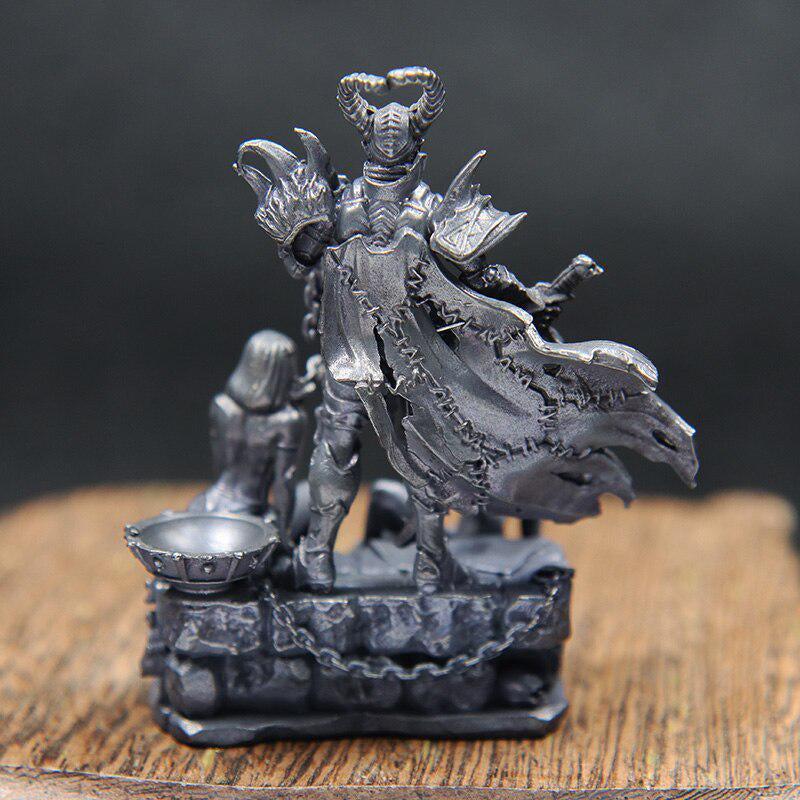 Brass Anime Skeleton Samurai Chain Figurines Ornaments Model Decorations