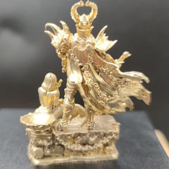 Brass Anime Skeleton Samurai Chain Figurines Ornaments Model Decorations