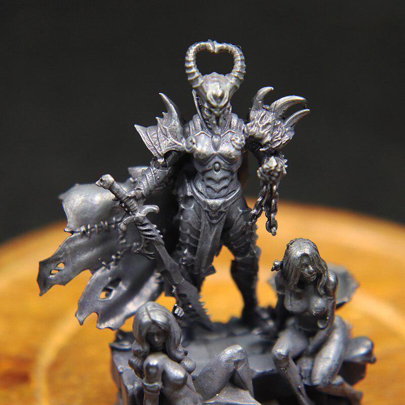 Brass Anime Skeleton Samurai Chain Figurines Ornaments Model Decorations