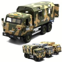 32 Military Transport Vehicle Alloy Model with Sound and Light Effects