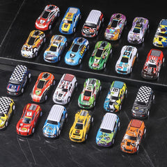 24pc Mini Pull Back Alloy Cars, Assorted Styles