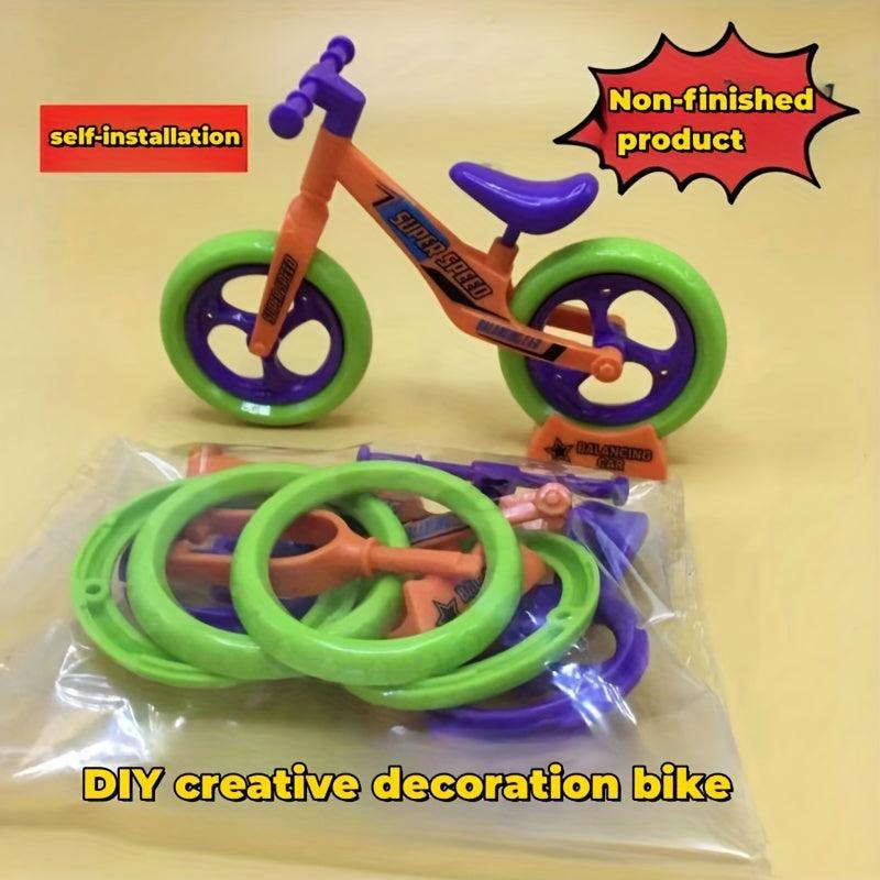 Mini Turnip Bicycle Toy Keychain Decoration 3D Model Table Decoration
