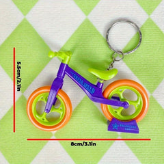 Mini Turnip Bicycle Toy Keychain Decoration 3D Model Table Decoration