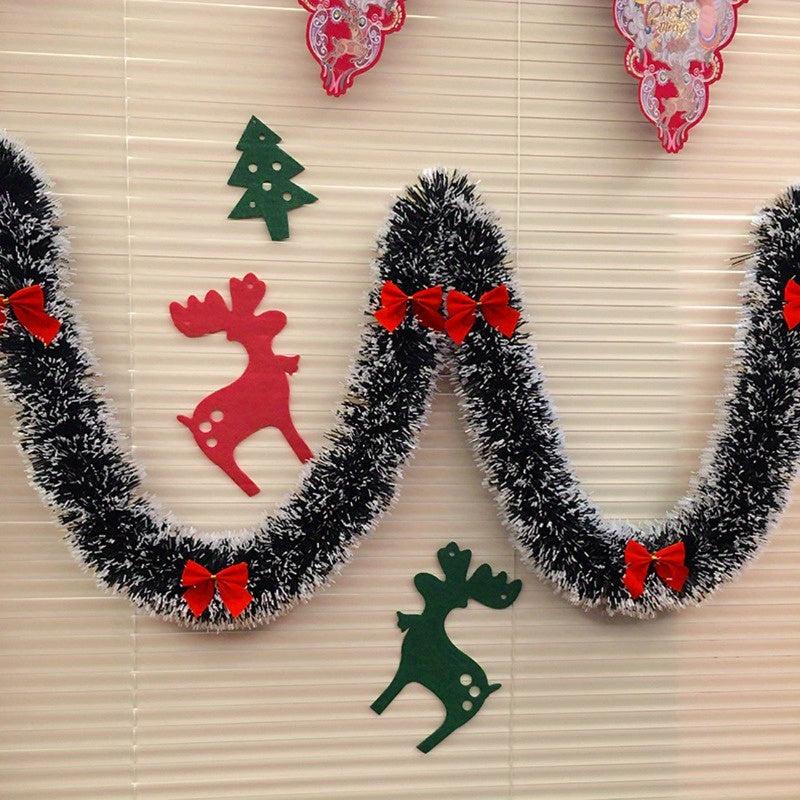 Christmas Rattan Green Snowflakes 8 Diameter Decoration