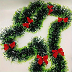 Christmas Rattan Green Snowflakes 8 Diameter Decoration