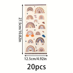 20pcs Boho Rainbow Goody Bags for Parties & Decor