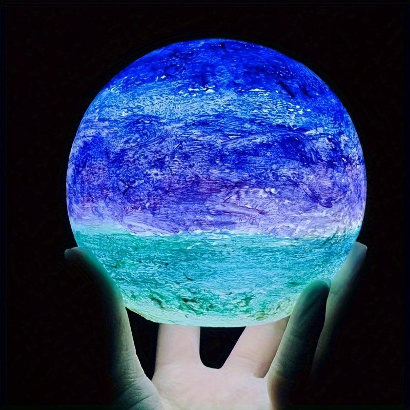 Creative Hand Painted Moon Lamp DIY Material Package