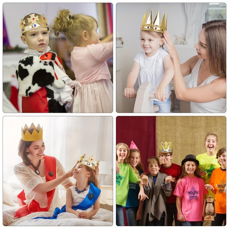 5pcs Kids Party Birthday Crown Hats Role Playing Accessories