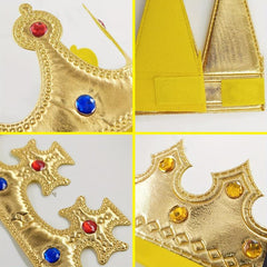 5pcs Kids Party Birthday Crown Hats Role Playing Accessories