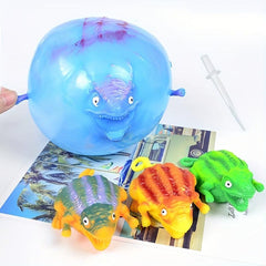 3pcs Funny Dinosaur Balloons Set, Inflatable Animal Toys for Kids