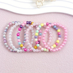 6pcs Multicolor Beaded Bracelet Set Party Favors For Birthday