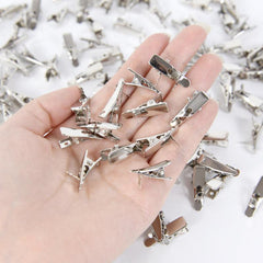 50pcs Mini Metal Clips Christmas Tree Flower Ornaments Fixed Clip