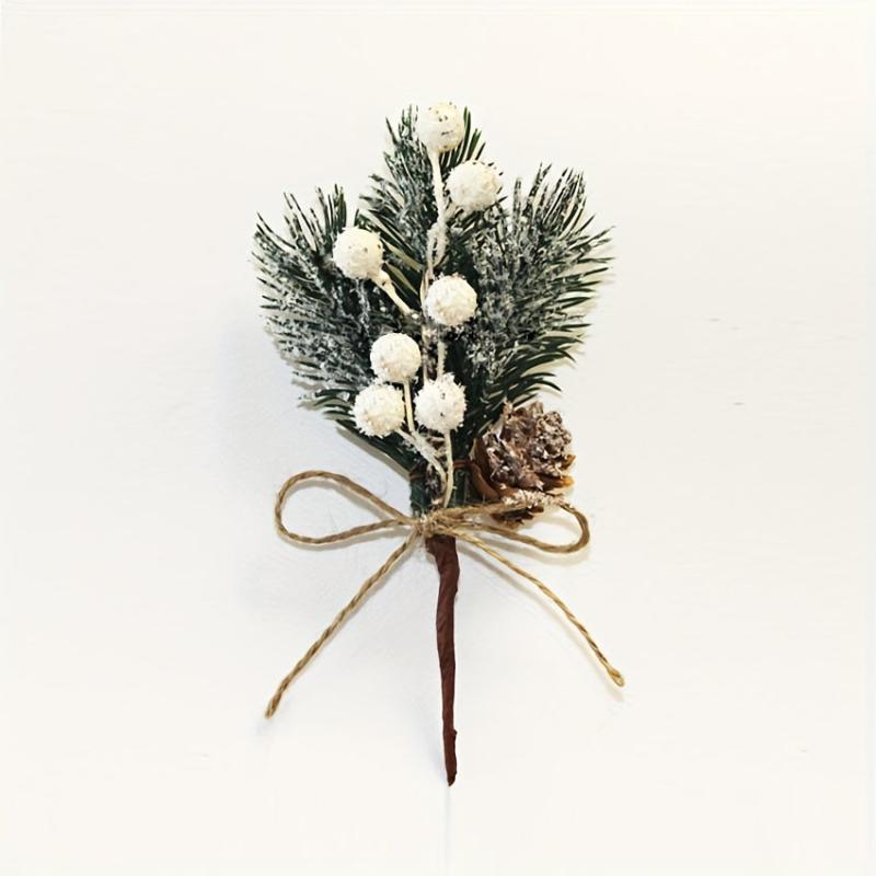 Simulation Flower Christmas Tree Decoration PVC Material
