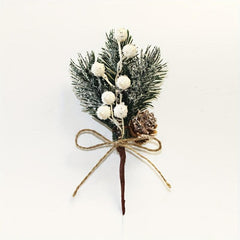 Simulation Flower Christmas Tree Decoration PVC Material