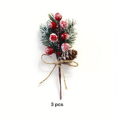 Simulation Flower Christmas Tree Decoration PVC Material