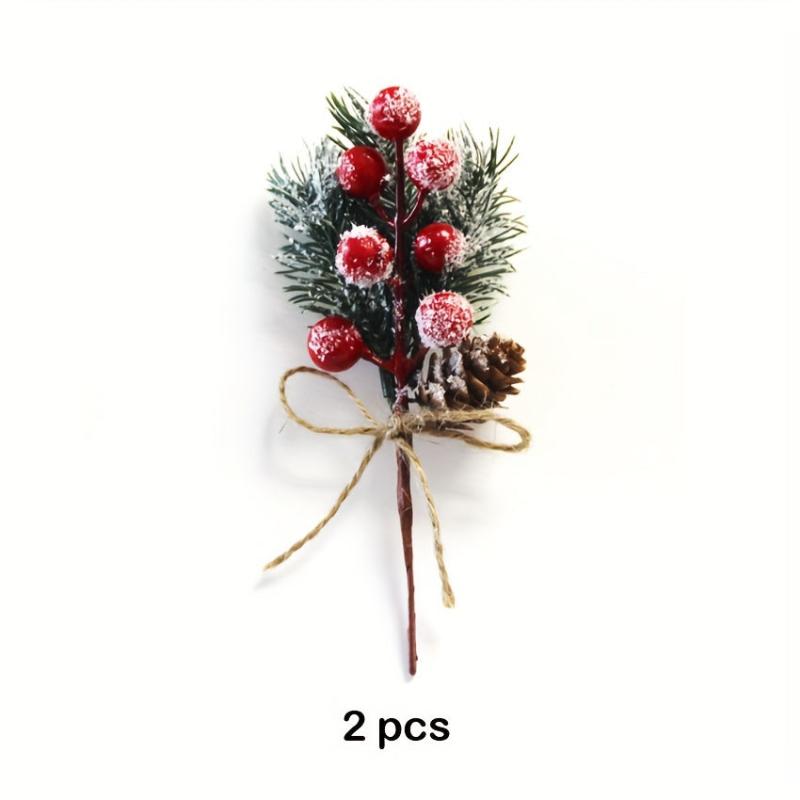 Simulation Flower Christmas Tree Decoration PVC Material