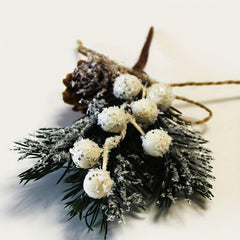 Simulation Flower Christmas Tree Decoration PVC Material
