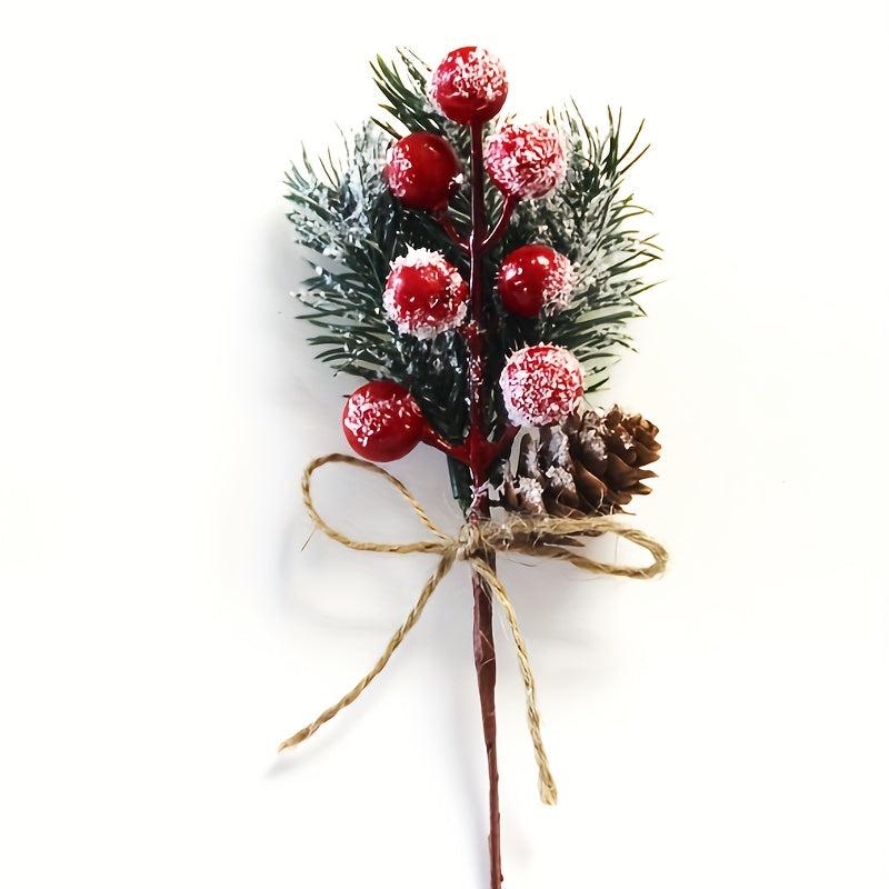 Simulation Flower Christmas Tree Decoration PVC Material
