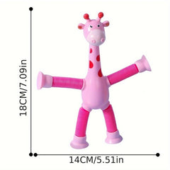 Giraffe Telescopic Tube Decompressing Toy Puzzle Birthday Gift