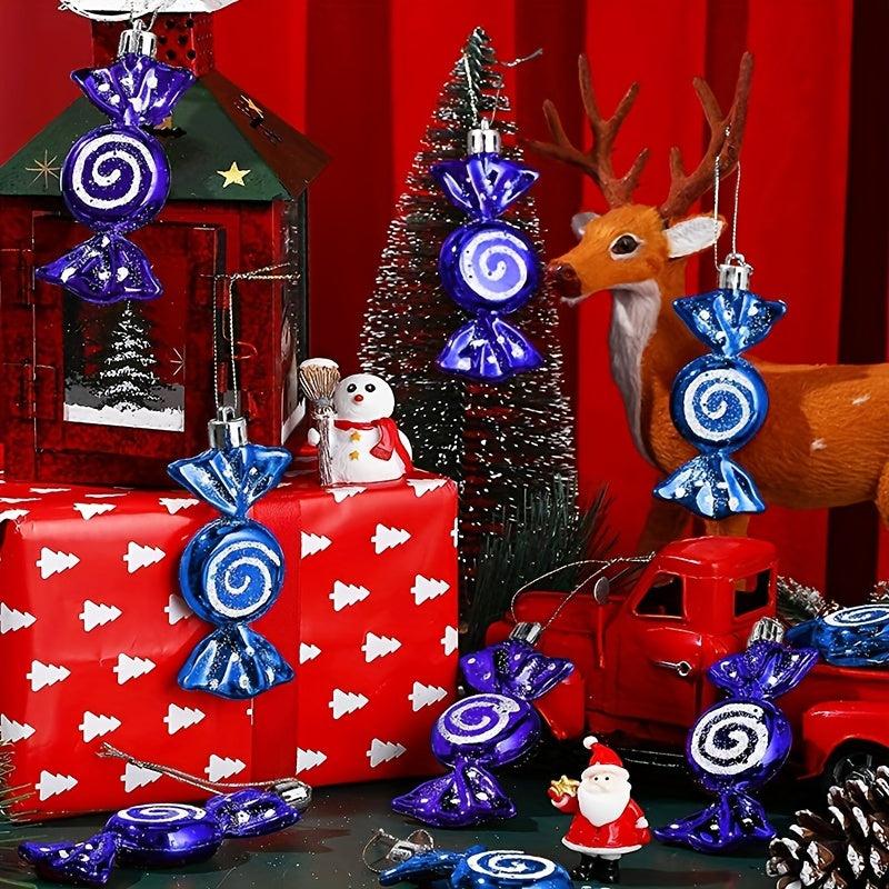 6pcs Candy Christmas Party Decorations