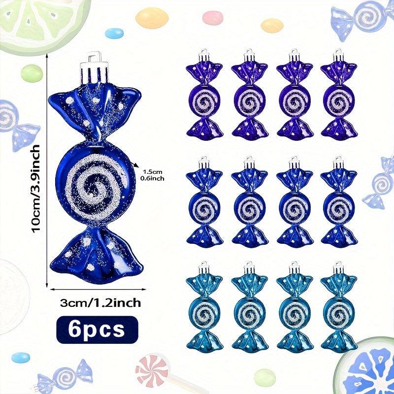 6pcs Candy Christmas Party Decorations