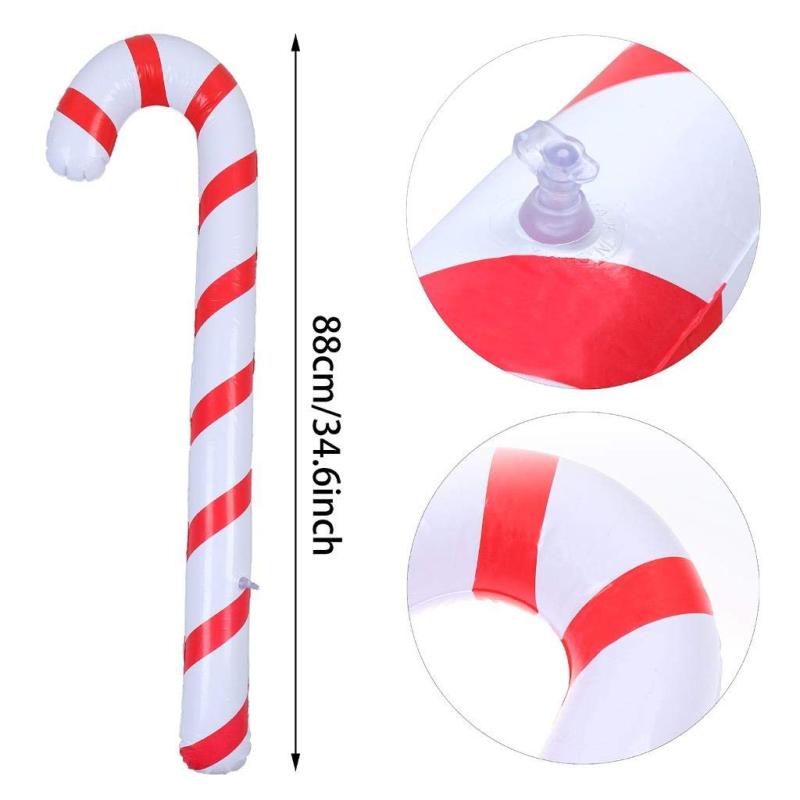 Inflatable Xmas Candy Cane Stick Balloons Outdoor Decor