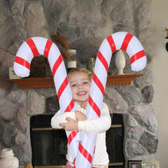 Inflatable Xmas Candy Cane Stick Balloons Outdoor Decor