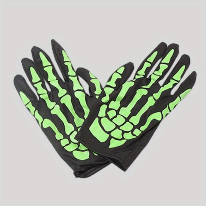 Night Glow Skeleton Claw Mitten Gloves