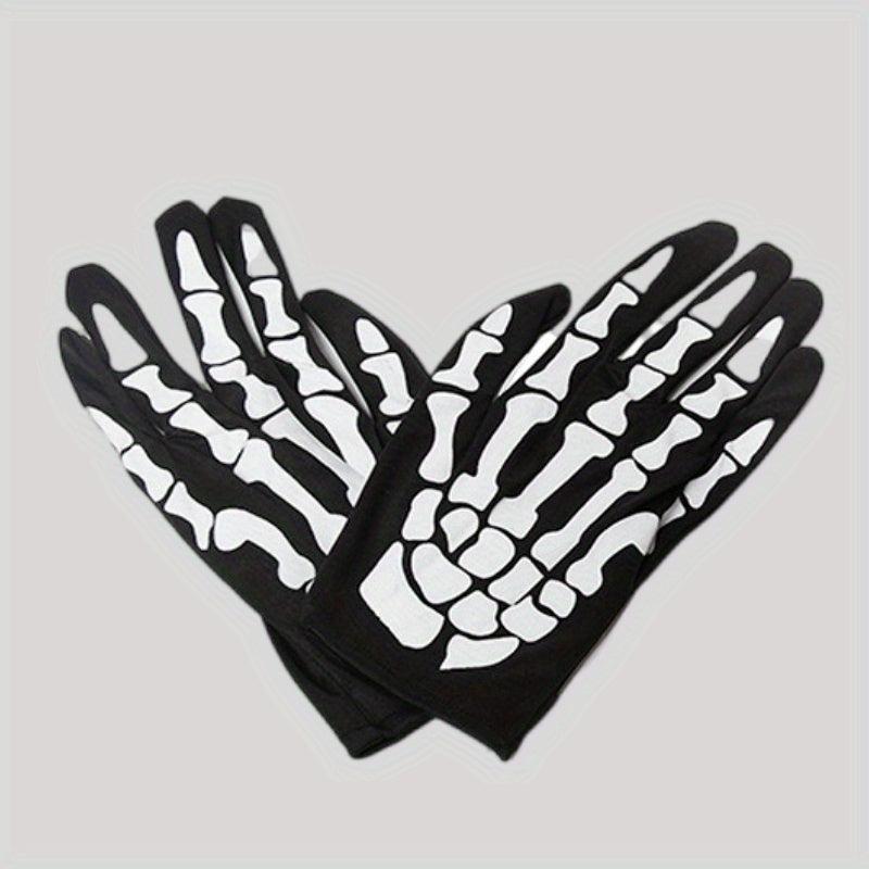 Night Glow Skeleton Claw Mitten Gloves