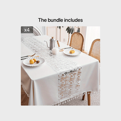 Sparkly Table Runner & Tulle Towel Set for Party