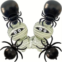 2pcs Mummy Balloons Spider Balloons Halloween Foil Mylar Balloon