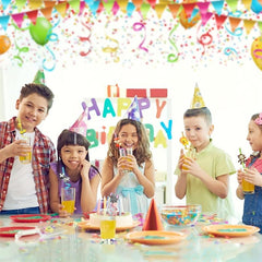 12pcs Animal Plastic Straws Jungle Safari Birthday Decorations