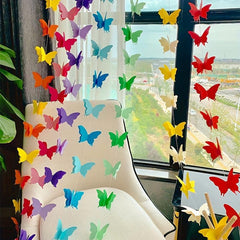 Butterfly Paper Drawstring 18pcs Birthday Party Decoration Tassel Balloon