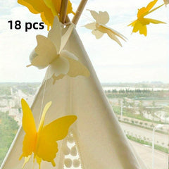 Butterfly Paper Drawstring 18pcs Birthday Party Decoration Tassel Balloon