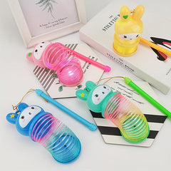 Halloween Rabbit Glowing Lantern Rainbow Ring Handheld Lantern Toy