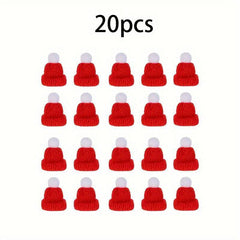 Mini Christmas Knit Hat and Scarf Set - Santa Knit Hat Scarf
