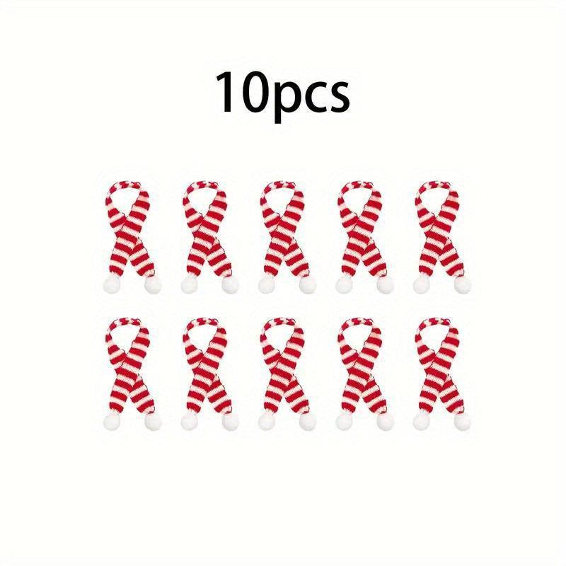 Mini Christmas Knit Hat and Scarf Set - Santa Knit Hat Scarf