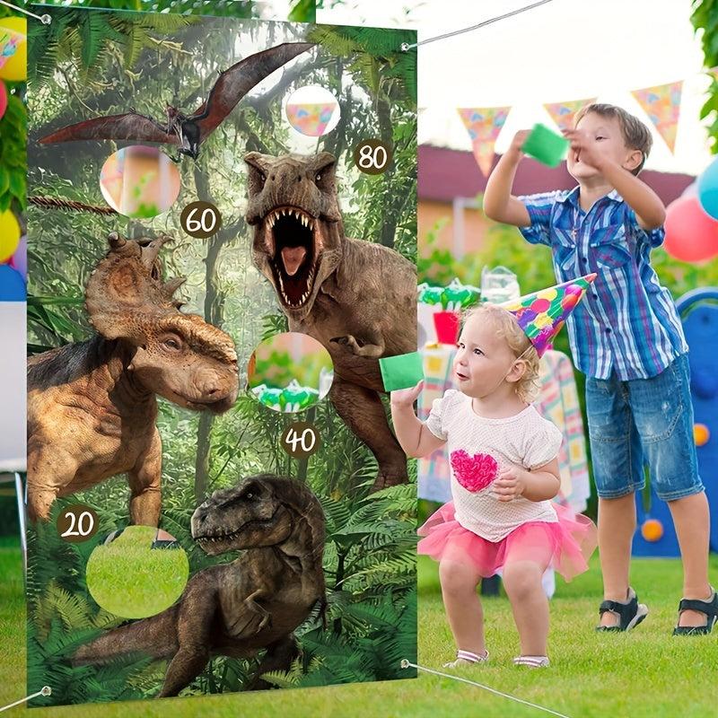 Dinosaur Theme Bean Bag Game Set for Party Fun