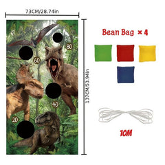 Dinosaur Theme Bean Bag Game Set for Party Fun