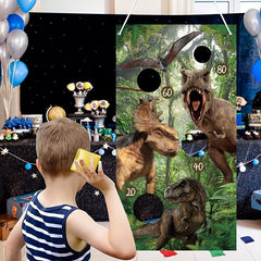 Dinosaur Theme Bean Bag Game Set for Party Fun