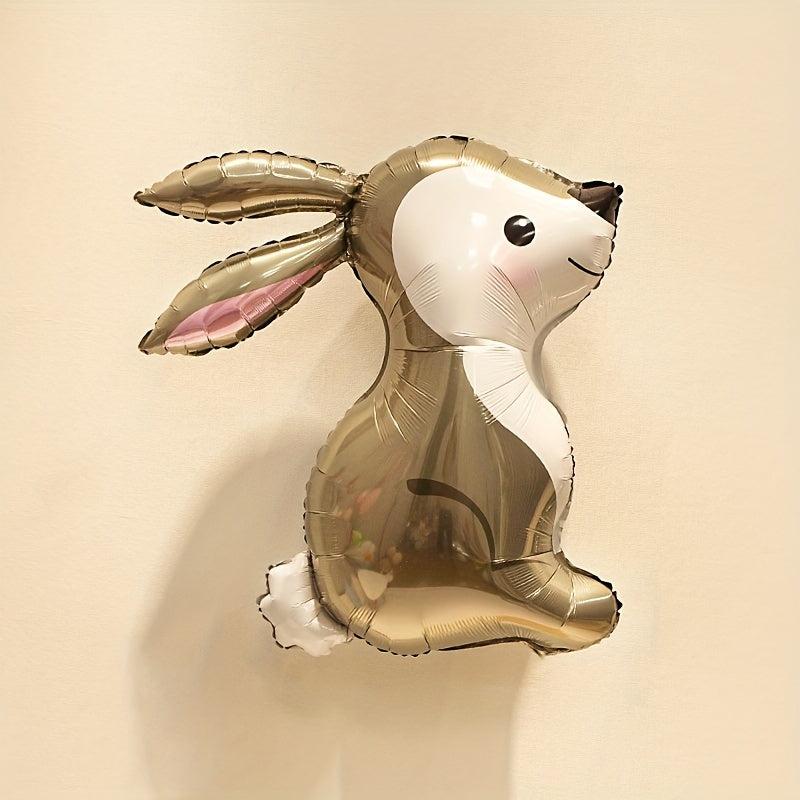 Silvery Rabbit Balloon Jungle for Easter Bunny Decoration