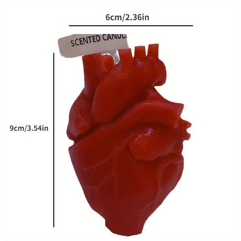 Soy Wax Human Heart Candle Body Organ Aromatherapy Candle