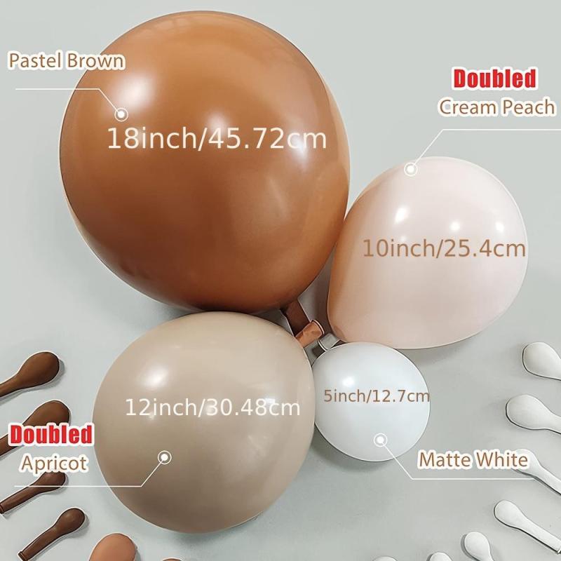 129pcs Double Fill Balloon Garland Set for Weddings Birthdays Baby Showers