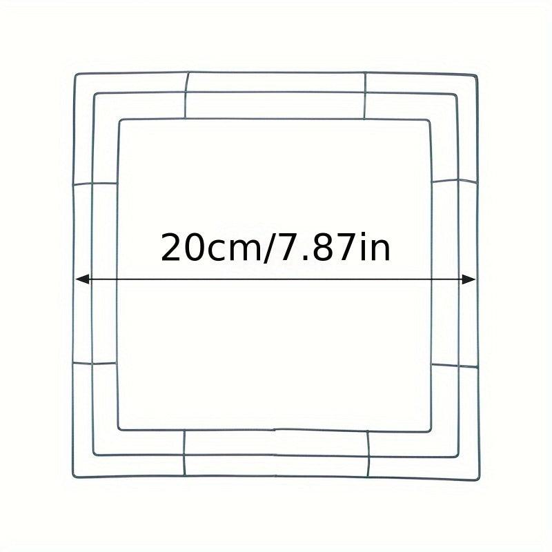 Metal Wire Garland Frame Hook Christmas Holiday Hanging Ring Decor