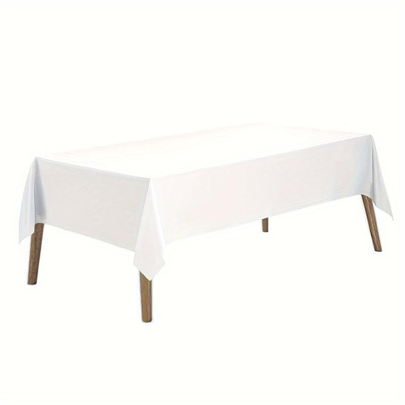 2pcs Disposable Plastic Tablecloth For Parties Wedding Banquet
