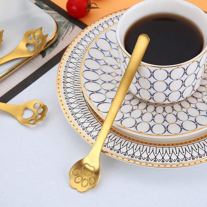 Cat Paw Spoon 304 Stainless Steel Teaspoon For Coffee Tea