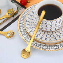 Cat Paw Spoon 304 Stainless Steel Teaspoon For Coffee Tea